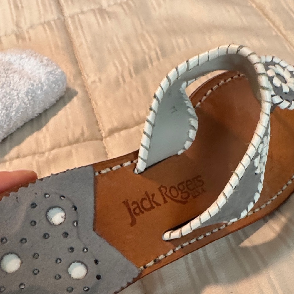 Jack Rogers Gray and Tan Sandals - Picture 3 of 6
